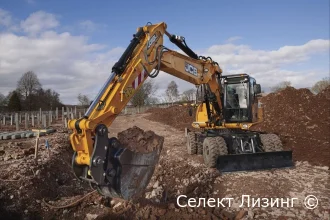 Лизинг колесного экскаватора JCB JS200-WT2