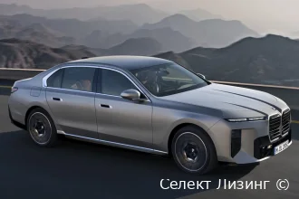 Представительский профиль электромобиля BMW i7 вид сбоку BMW i7 вид сбоку