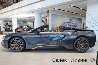 Профиль кузова спортивного родстера BMW i8 вид сбоку BMW i8 Roadster вид сбоку